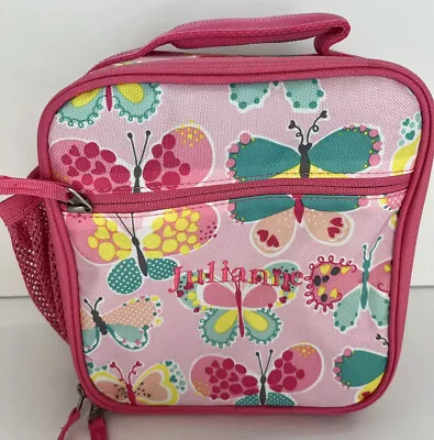 Buy Pottery Barn Kid Mackenzie Pink Butterfly Classic Lunch Box *julianne* New Bag • 14.39£