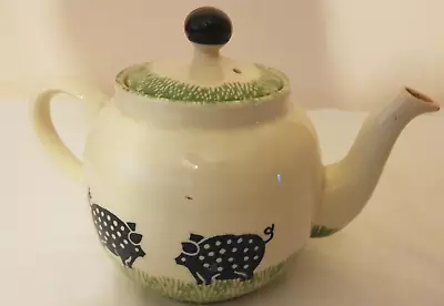 Buy Price Kensington Teapot, Pigs On Grass Design • 10£