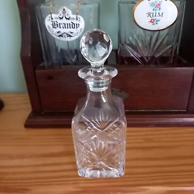 Buy Small Crystal Glass Whisky Decanter 16CM TALL • 12.95£