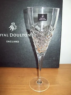Buy 4 X Royal Doulton Crystal ' Aylesbury '  9.5  Wine / Water Glasses Goblets Bnib • 63.99£