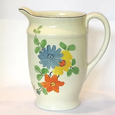 Buy Vintage Retro Ceramic Jug Floral Pattern By BCM NELSON WERE. • 7.50£
