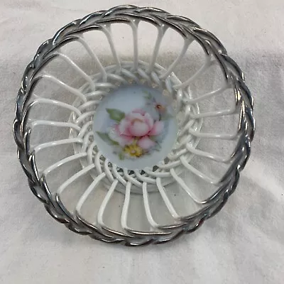 Buy Vintage Romanian Cluj-Napoca Porcelain Lace Bowl 10cm Diameter Trinket Dish  • 16.12£