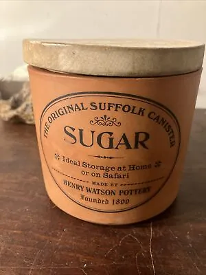 Buy Henry Watson Pottery The Original Suffolk Canister Storage Pot SUGAR • 14£