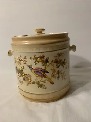 Buy Crown Ducal Ware England Floral Jar With Lid. • 24£