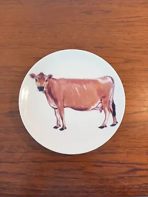 Buy Richard Bramble Art Jersey Pottery Cow Plate, 21cms DIAMETER  • 28£