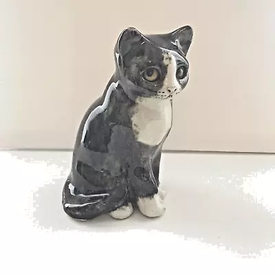 Buy Winstanley Sitting Cat / Kitten Size 2, Glass Cathedral Eyes Signed - 18cm Tall • 44.99£