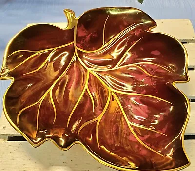 Buy Carlton Ware Rouge Royale Leaf Plate Tray   • 17.04£
