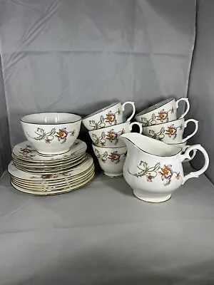 Buy Vintage Duchess Part Tea Set 19 Pieces 6 Cup 5 Saucer Plates Good Condition • 19.99£
