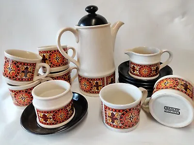 Buy Vintage Sadler 1970s Tea / Coffee Set Border Mission / Celtic Rancher. 6 Cups • 20£