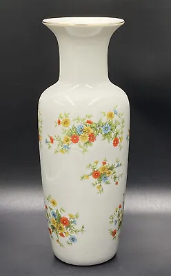 Buy Vintage Lefton Fluted Floral Vase #2852 Daisies English Garden Cottage Chic 9” • 13.50£