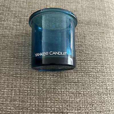 Buy Yankee Candle Clear Blue Turquoise Votive Holder • 7£