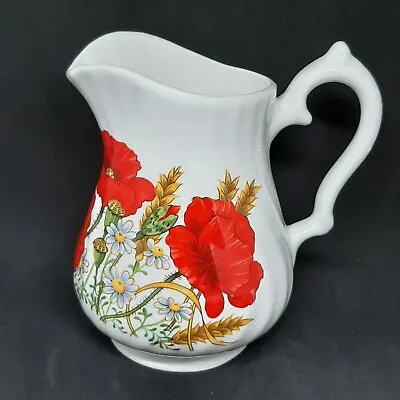 Buy James Dean Pottery Poppy Jug Fine Bone China Made In England Sauce 300ml Vase • 14.99£