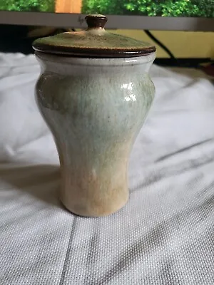 Buy Woburn Pottery Lidded Vase By James  Cresswell Handmade Studio Mid Century Pot • 18.99£