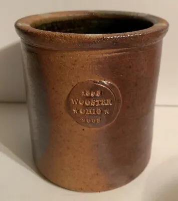 Buy Holmes County Hand Thrown Wood Fired Pottery Container Holder 2008 Wooster Ohio • 24.07£