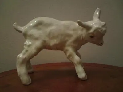 Buy Large Soviet USSR Faience Konakovo  Pottery Lamb / Kid Goat Figure • 45£