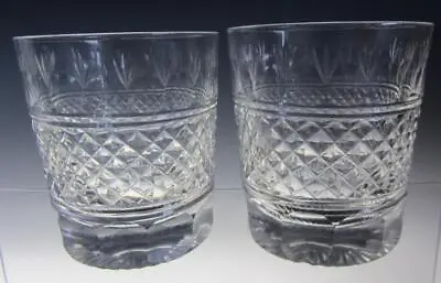 Buy ~RARE~ Edinburgh Crystal  ED135  Pattern Double Old Fashioned Whisky Glasses • 29.99£