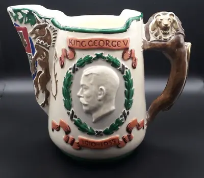 Buy Mason's Pottery Silver Jubilee Jug 1935 King George V Cyril Shingler Number 307 • 14.99£
