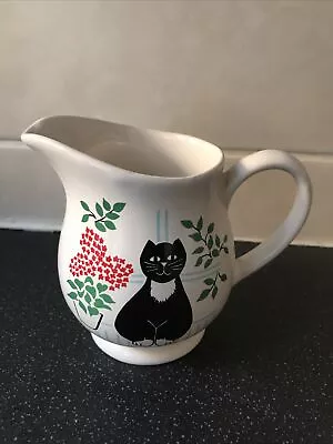Buy Vintage 1980’s Sadler Black Cat English Pottery Milk Jug Retro • 9.99£