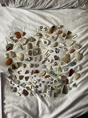 Buy Joblot GENUINE VINTAGE SEA GLASS SEA POTTERY FROM THE Isle Of Wight • 2.50£
