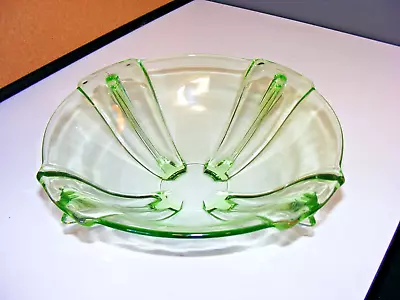 Buy Vintage 1950's Green Glass Fruit Bowl. Mint Condition • 5.99£