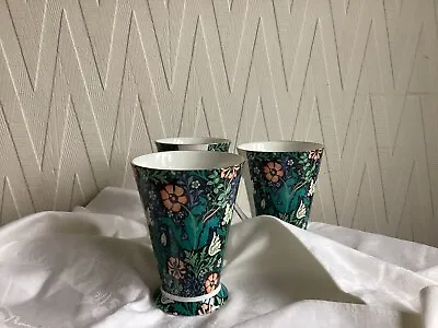 Buy Morris & Co By Queen’s Fine Bone China Compton Floral Green 3 Mugs Job Lot • 12£