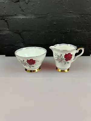 Buy Royal Stafford China Roses To Remember Milk Jug 3.75  And Open Sugar Bowl Set • 13.99£