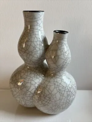 Buy Chinese Crackle Glaze Double Vase Marked MMA-WAG 1994 • 77.13£
