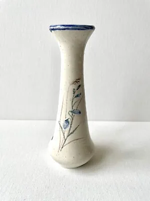Buy Vintage  Kylemore Abbey  Pottery Blue Harebell Floral Vase 15cm • 12.95£