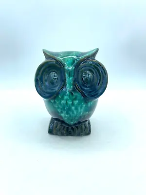 Buy Vintage Ceramic Blue Mountain Pottery OWL Piggy Bank BIG EYES Signed? • 8.06£