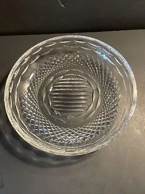 Buy Waterford Crystal Cut Glass Shallow Bowl  9 3/4” VGUC • 37.94£