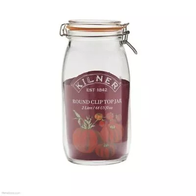 Buy Kilner Clip Top Round Preserving Jars For Airtight Food Storage, Pickles & Jam • 10.77£