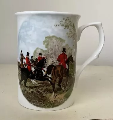 Buy LANE FARM Staffordshire Cup Mug - Fox Hunting Scenes - Tally Ho - Tea Coffee • 6.25£