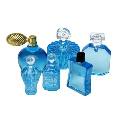 Buy 6PC 1:12 Scale Dolls House Miniatures Blue Perfume Set Dresser Decor Accessories • 5.87£
