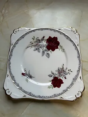 Buy Royal Stafford Roses To Remember Cake Plate • 7£