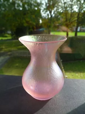 Buy Vintage Heron Iridescent Art Glass Vase Small • 15£