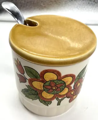 Buy Palissy Royal Worcester 'Clovelly' Preserves Condiments Pot With Spoon Vintage  • 7.99£