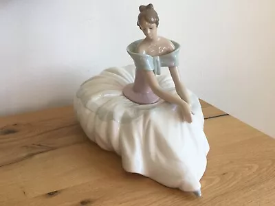 Buy Vintage Spain Nao Lladro Porcelain “Hope” Sitting Ballerina Large Figurine 1266 • 26£