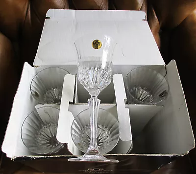 Buy RCR Royal Crystal Rock Adagio 5 Lead Crystal Wine Glasses New In Box 220ml • 14.99£