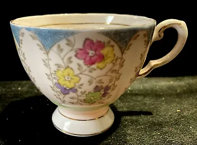 Buy Vintage Tuscan Plant Footed Floral Pattern Tea Cup Excellent Condition • 3.50£