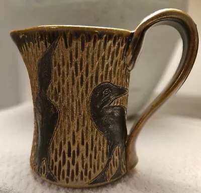 Buy Handmade Clay Pitcher Pottery Birds Made In WNC Local Artist • 33.01£