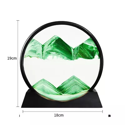 Buy 3D Moving Sand Art Picture Hourglass Deep Sea Sandscape Glass Quicksand Painting • 8.35£