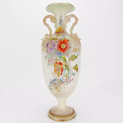 Buy Antique Carlton Ware Vase Blush Ivory Ragged Robin W & R Hand Painted 31cm • 119.99£