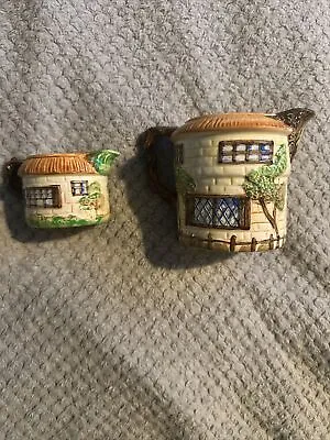 Buy Vintage Beswick Milk And Cream Set Made In England Cottage Ware 242 246 • 45£