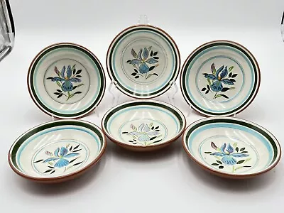 Buy Vintage Stangl Pottery Country Garden Bowls Set Of 6 Iris Flowers 5.75”D • 48.03£