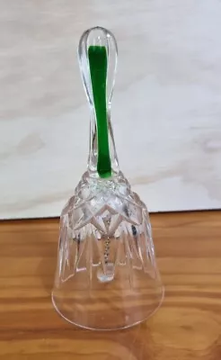 Buy Crystal Glass Bell Clear And Green Unique Crystal Bell Decorations Crystal Bell • 9.99£