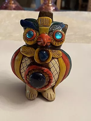 Buy Jeweled Owl Ceramic Handmade Figurine • 29.59£