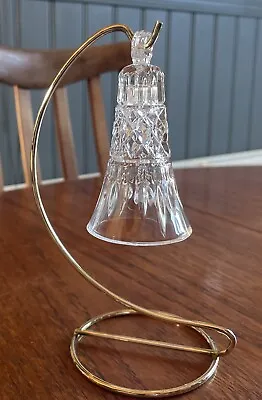 Buy Vintage Mikasa Crystal Bell On Brass Stand • 8£