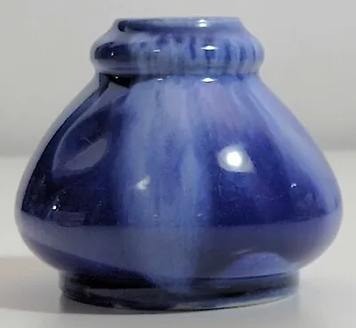 Buy Vintage Australian Studio Pottery Blue Drip Glaze Vase. John Campbell? Unsigned • 21.68£