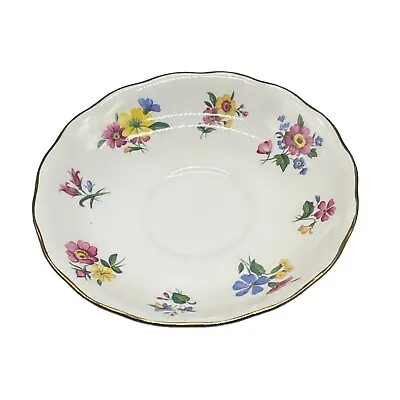 Buy Royal Vale Bone China Plate Saucer Snack Bread Blue Yellow And Pink Floral READ • 6.71£