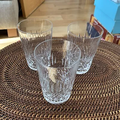 Buy 3 Edinburgh Crystal 'Appin' Cut Juice Glasses/tumblers. VGC • 15£